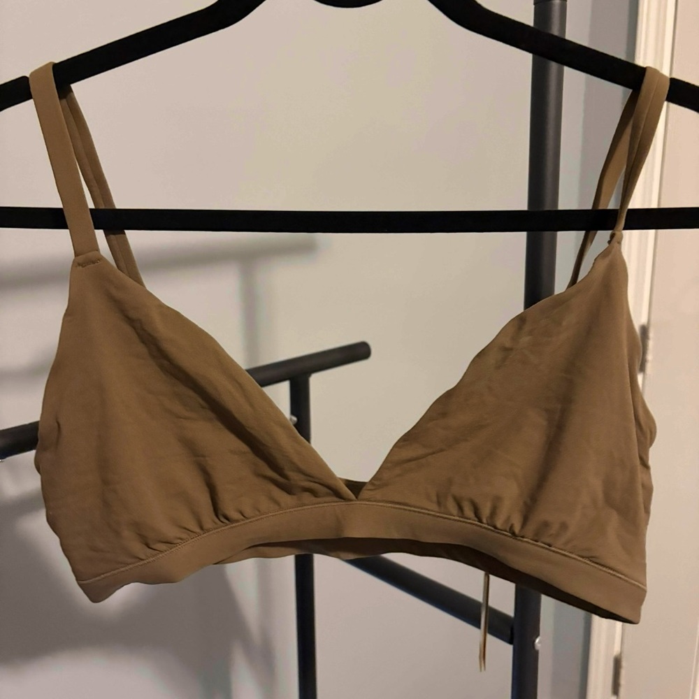 SKIMS Tan Triangle Bralette Soft Stretch Intimates